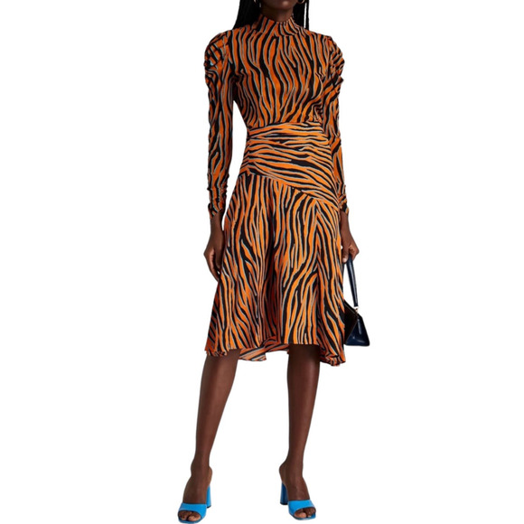 NWT! DVF Diane von Furstenberg Zebra Animal Print Lilo Skirt - Size 8 - Picture 5 of 12